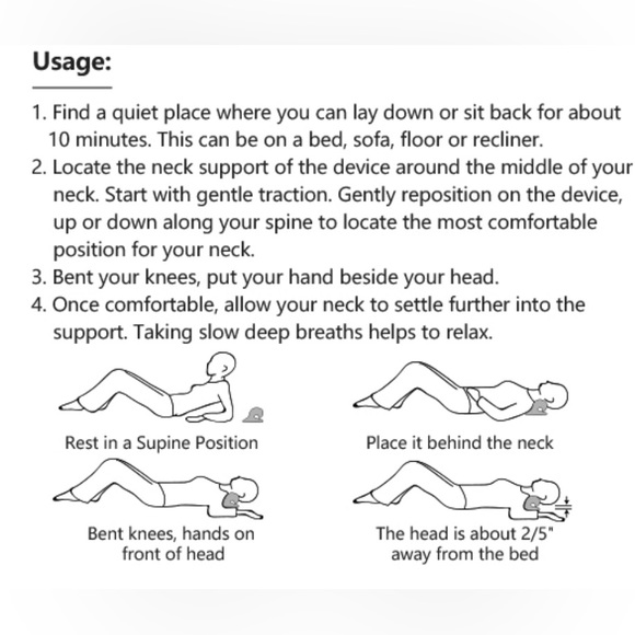 Neck and Shoulder Relaxer, Chiropractic Pillow, Spinal Realignment, Yoga - Picture 8 of 16